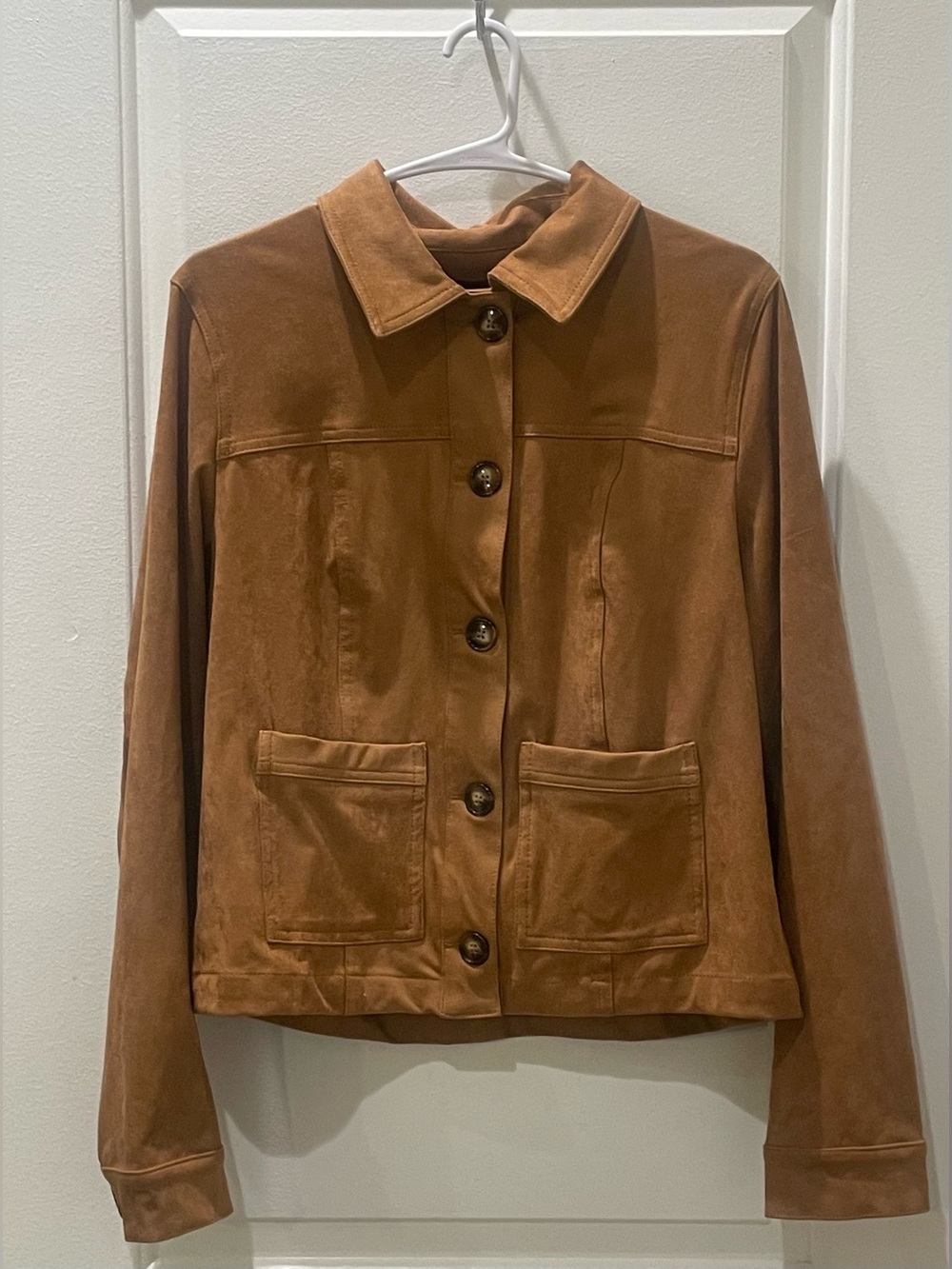 NEW…KUT from the Kloth Faux Suede Trucker Jacket - Picture 3 of 4